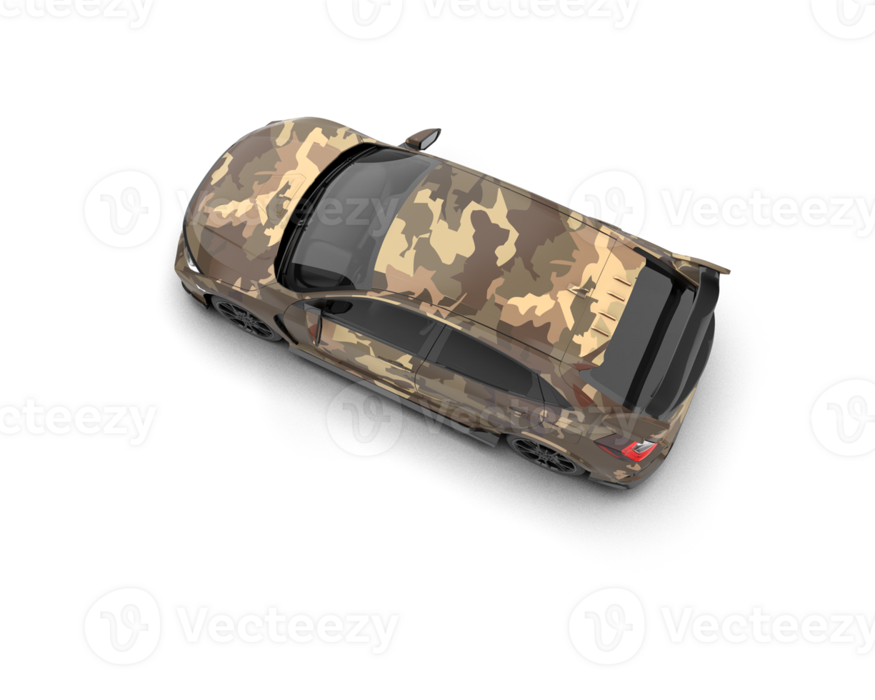Modern car isolated on background. 3d rendering - illustration png