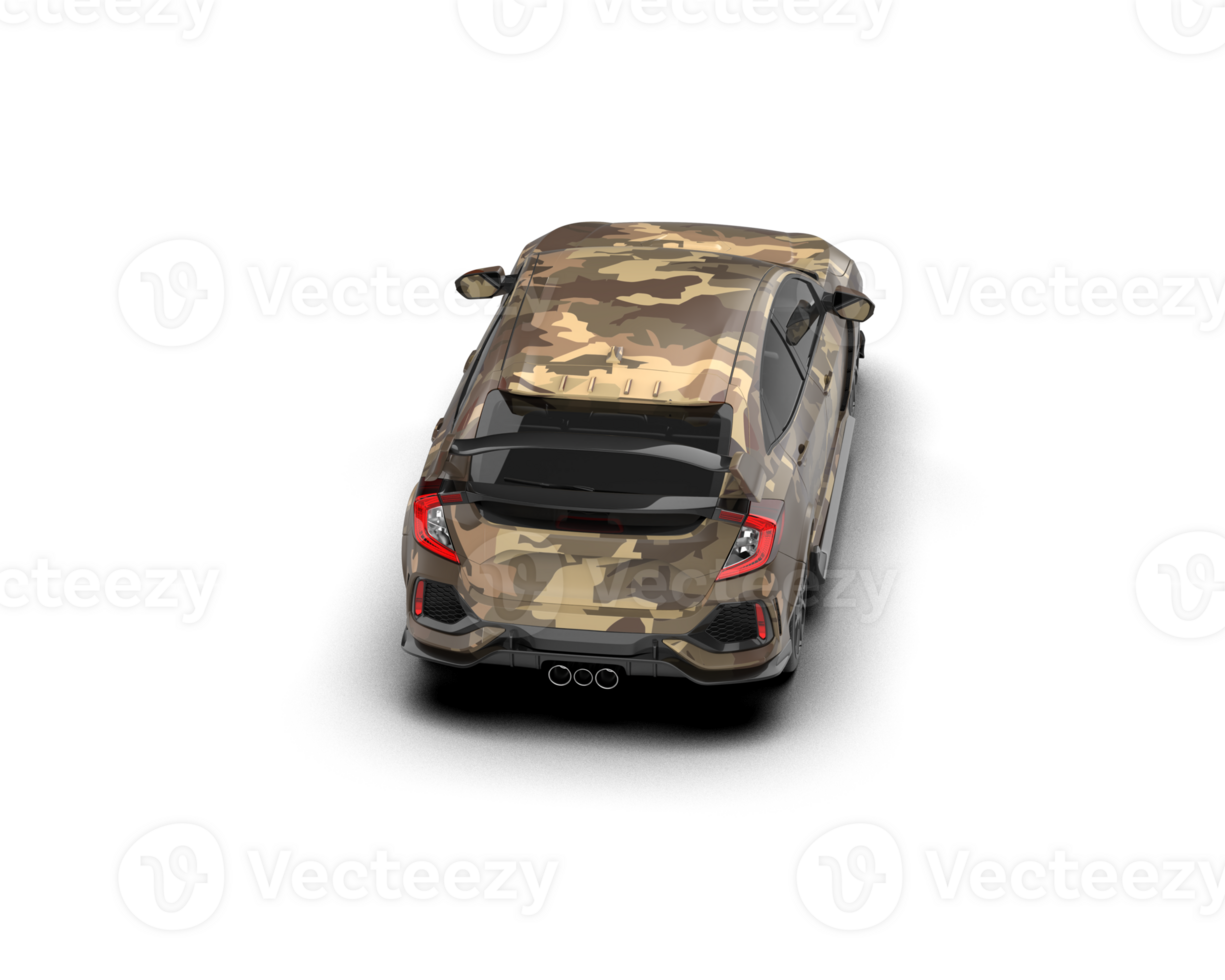 Modern car isolated on background. 3d rendering - illustration png