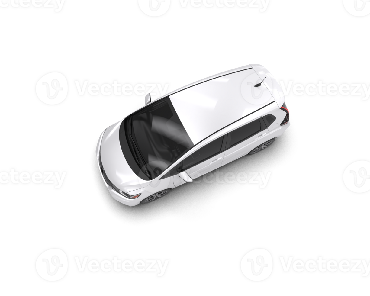 Modern car isolated on background. 3d rendering - illustration png