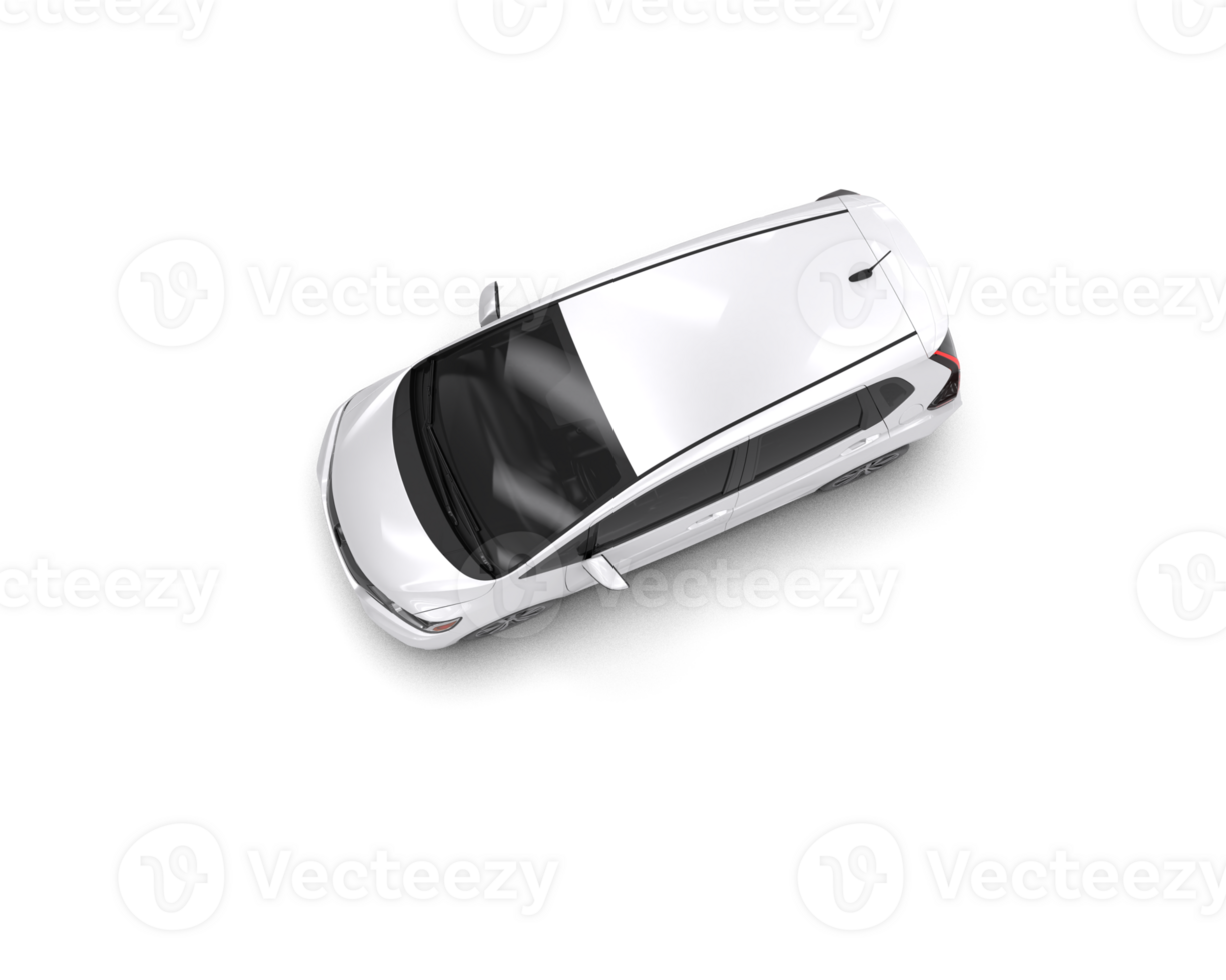 Modern car isolated on background. 3d rendering - illustration png