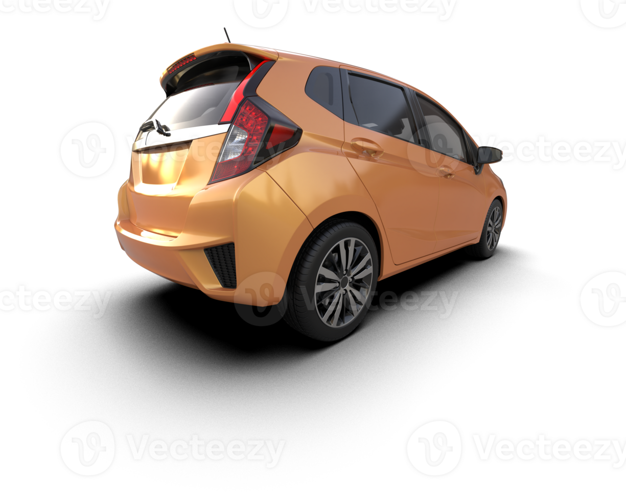 Modern car isolated on background. 3d rendering - illustration png