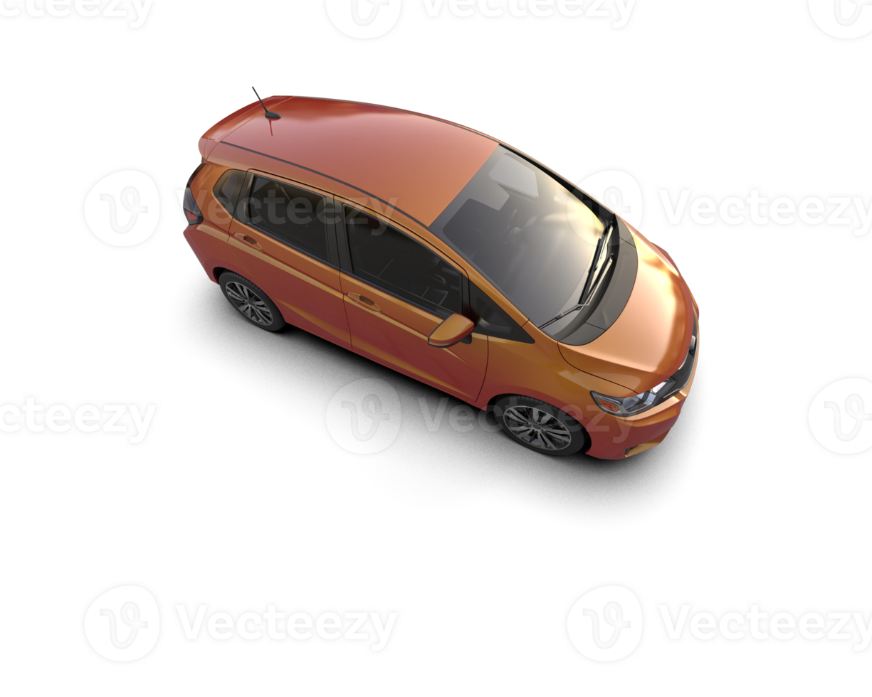 Modern car isolated on background. 3d rendering - illustration png