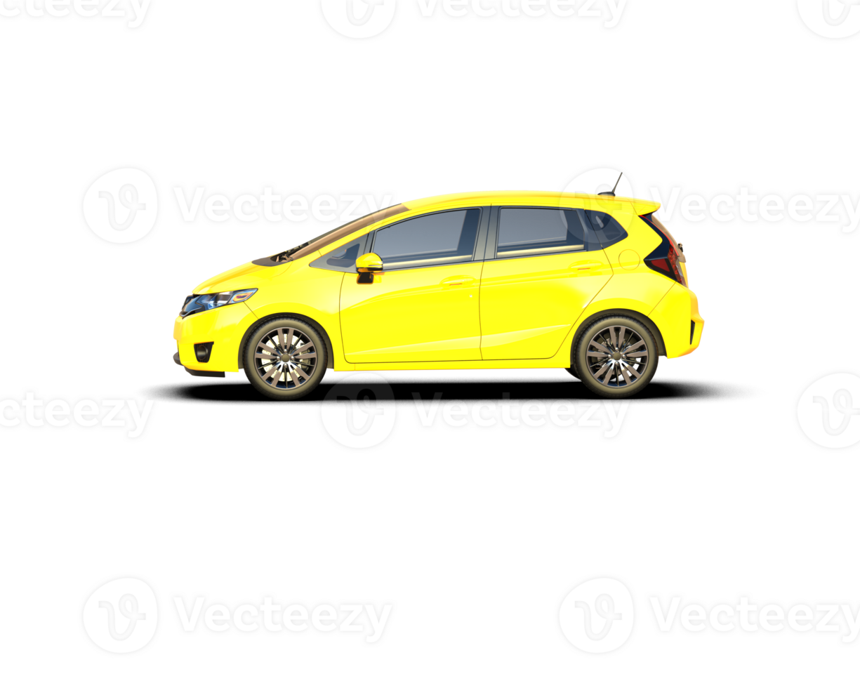 Modern car isolated on background. 3d rendering - illustration png