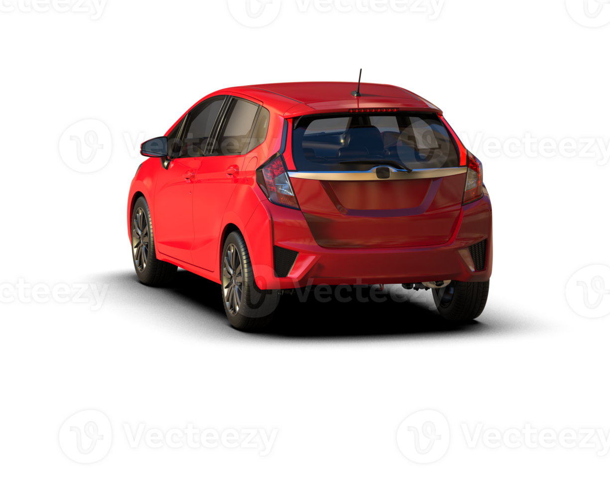 Modern car isolated on background. 3d rendering - illustration png