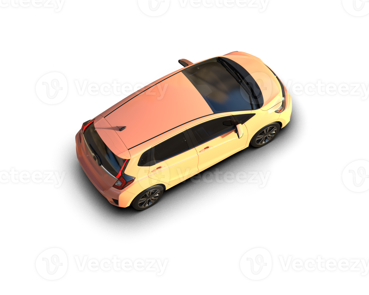 Modern car isolated on background. 3d rendering - illustration png
