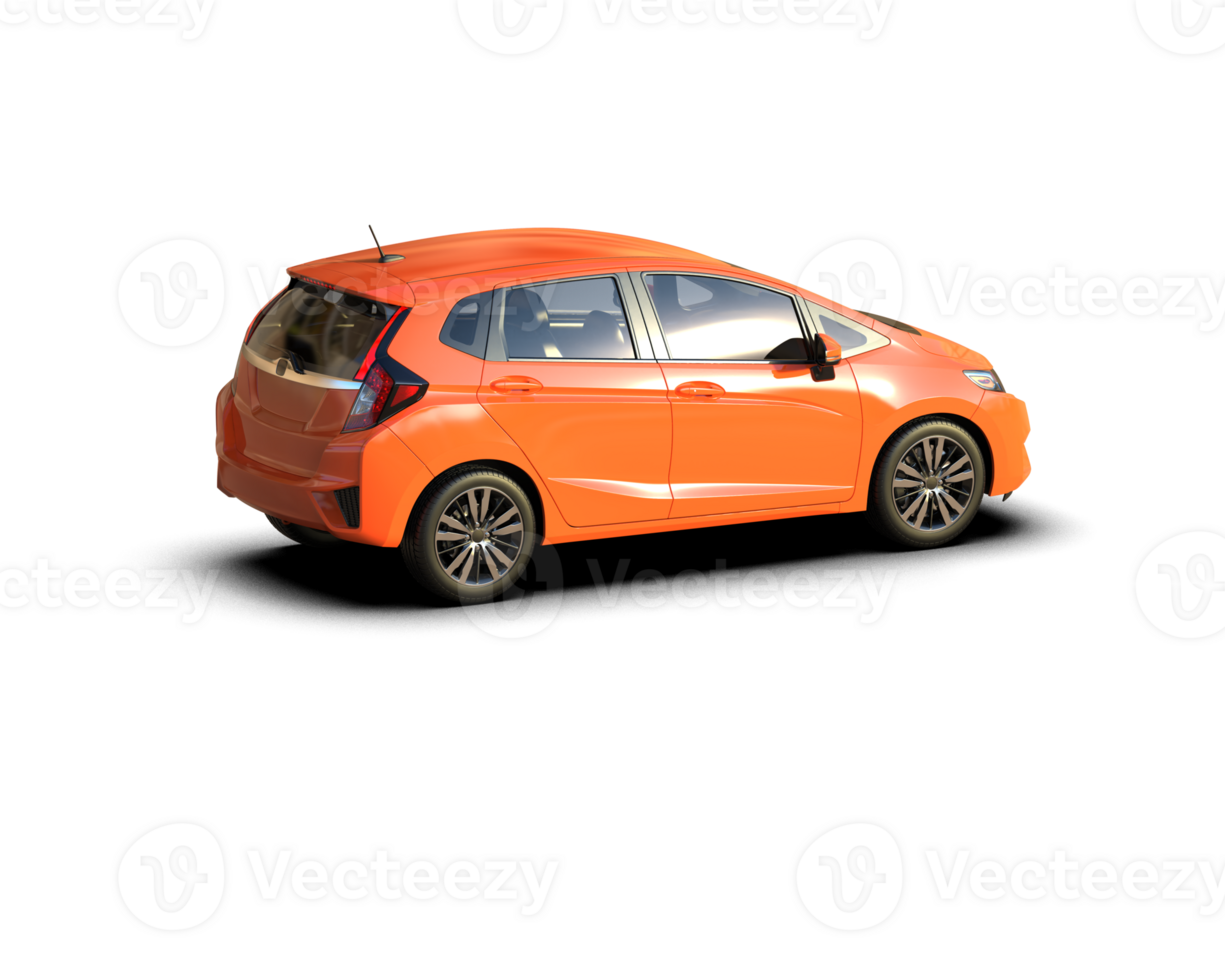 Modern car isolated on background. 3d rendering - illustration png