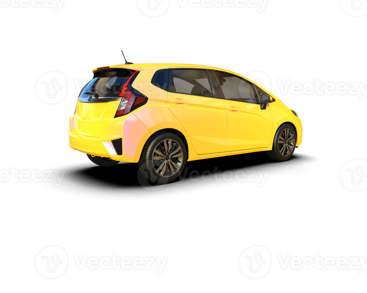 Modern car isolated on background. 3d rendering - illustration png