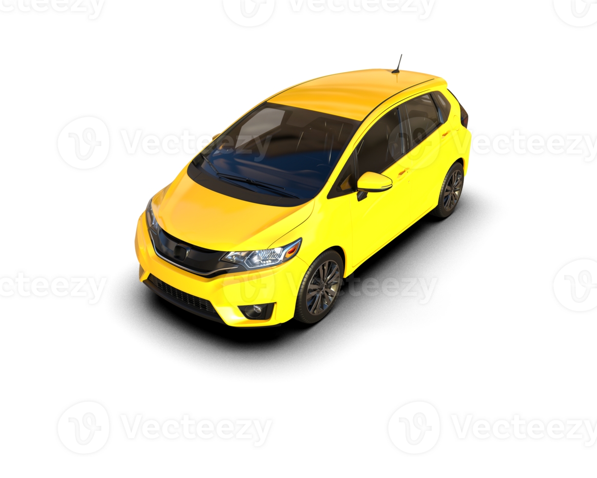 Modern car isolated on background. 3d rendering - illustration png