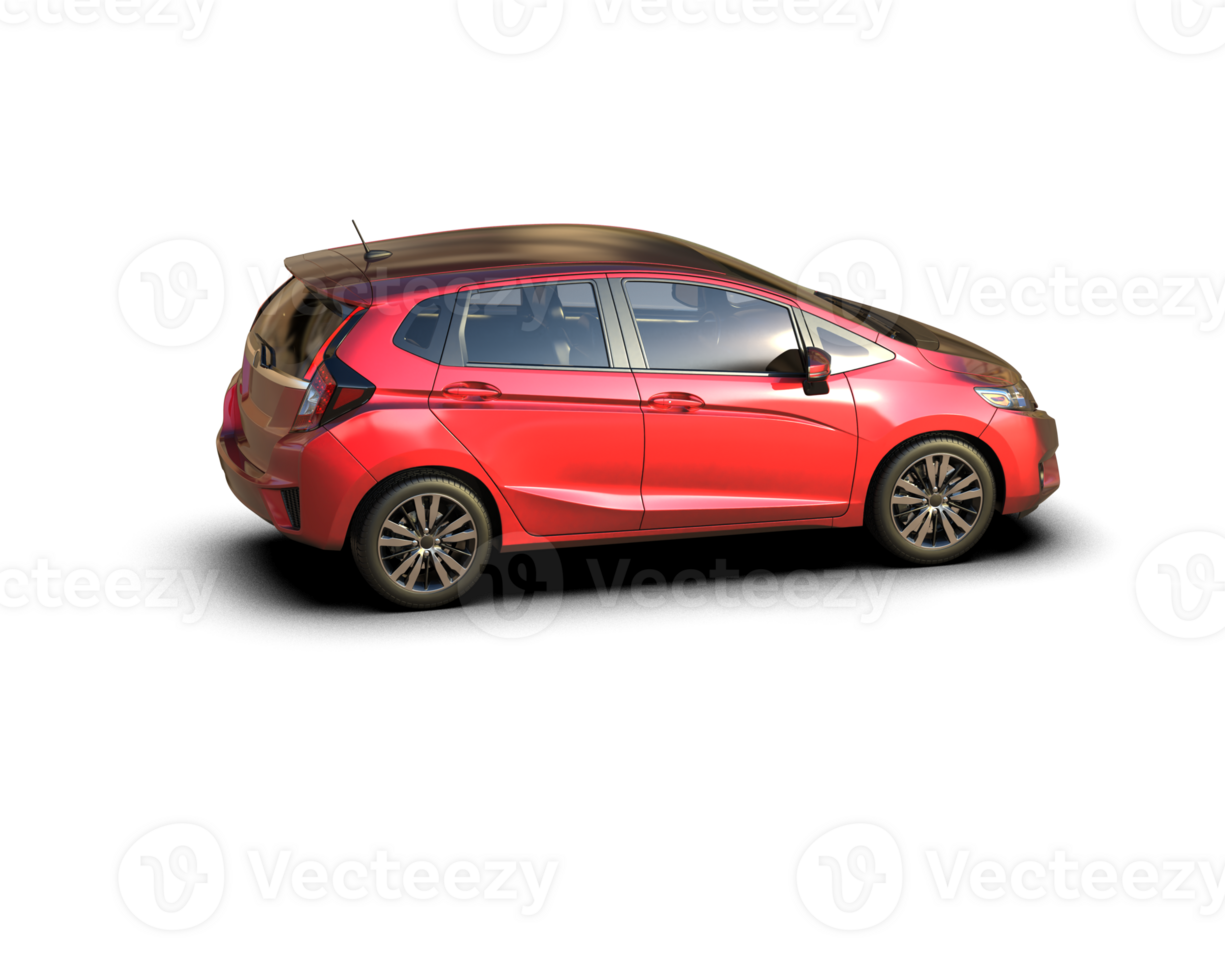 Modern car isolated on background. 3d rendering - illustration png