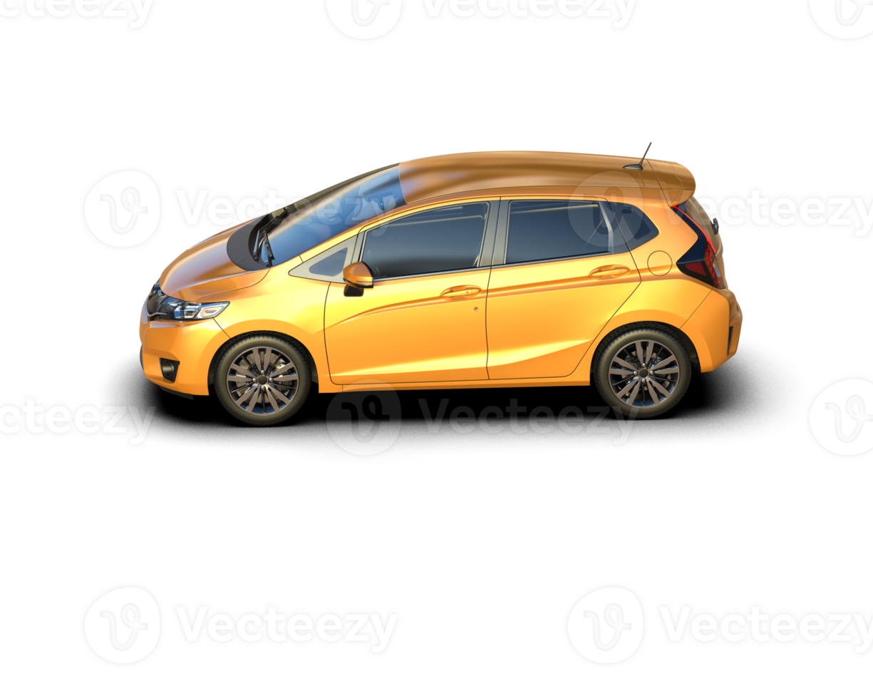 Modern car isolated on background. 3d rendering - illustration png