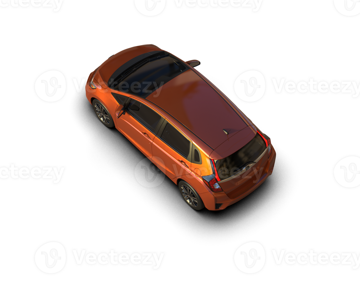 Modern car isolated on background. 3d rendering - illustration png
