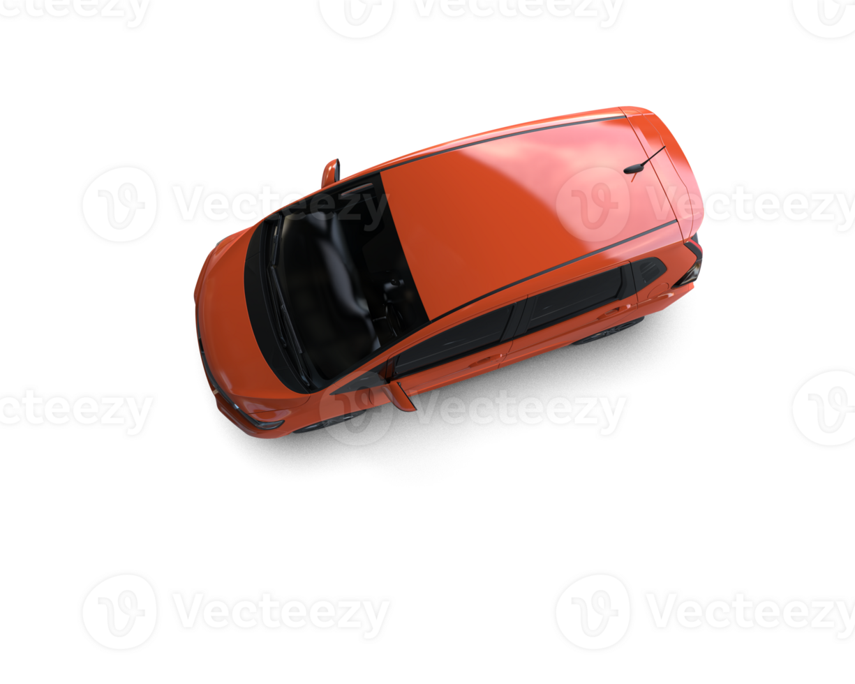 Modern car isolated on background. 3d rendering - illustration png