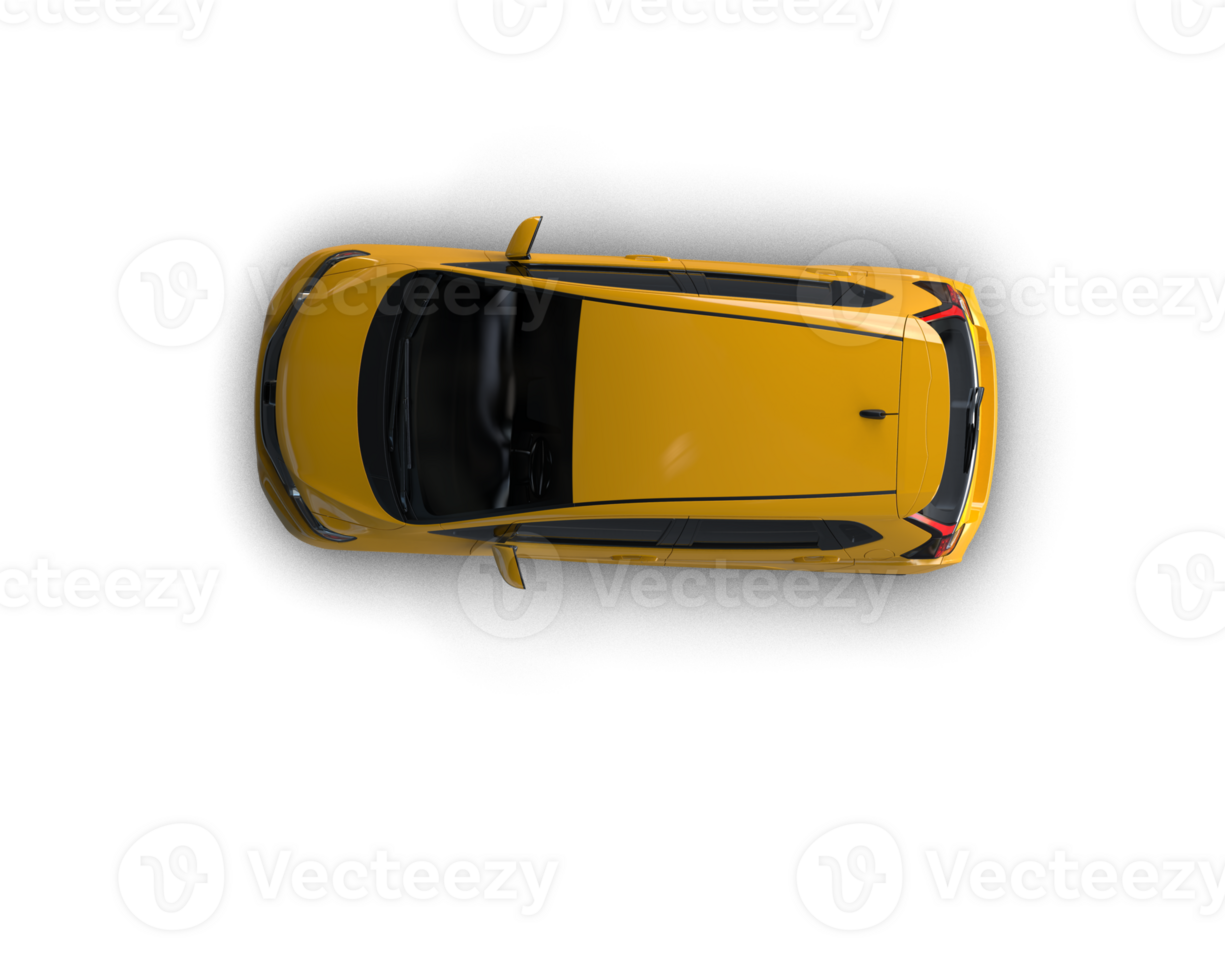 Modern car isolated on background. 3d rendering - illustration png