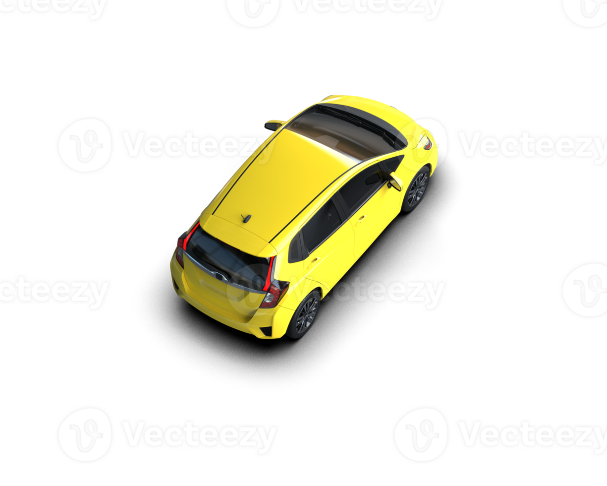 Modern car isolated on background. 3d rendering - illustration png