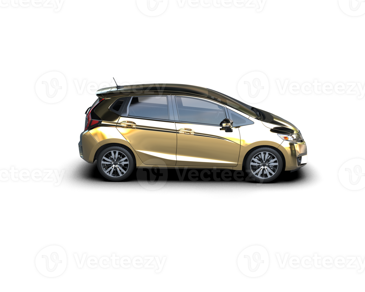 Modern car isolated on background. 3d rendering - illustration png