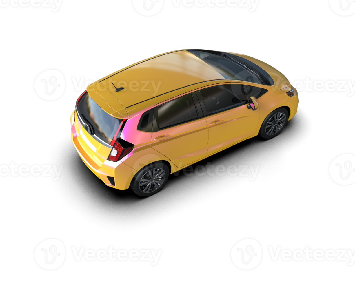 Modern car isolated on background. 3d rendering - illustration png