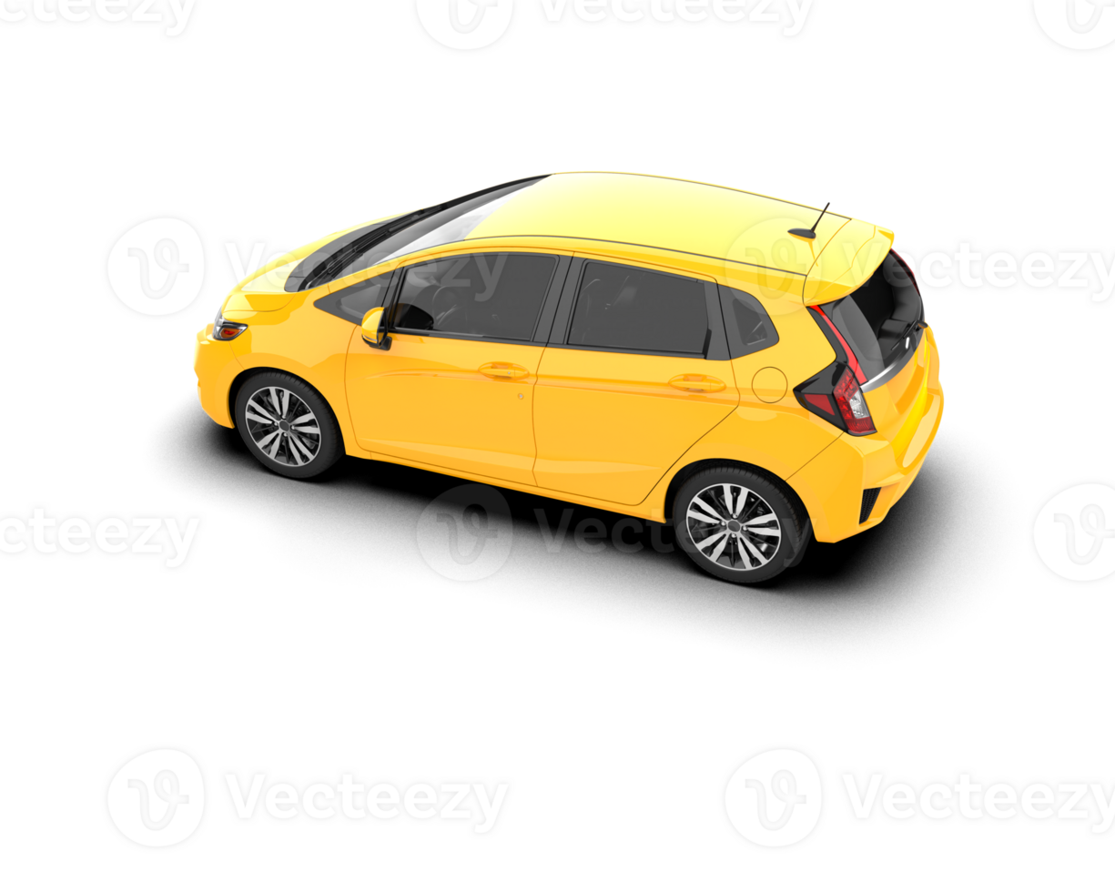 Modern car isolated on background. 3d rendering - illustration png
