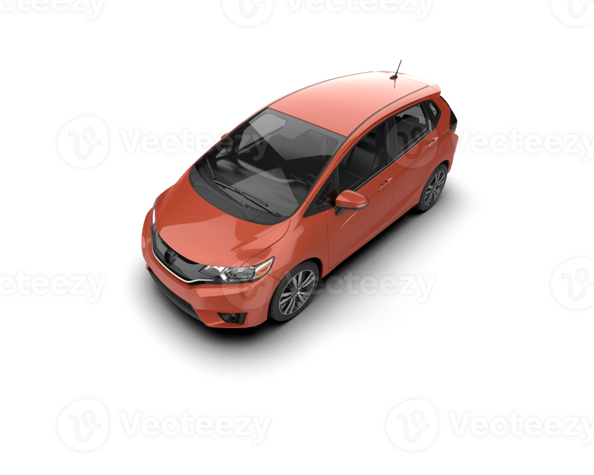 Modern car isolated on background. 3d rendering - illustration png