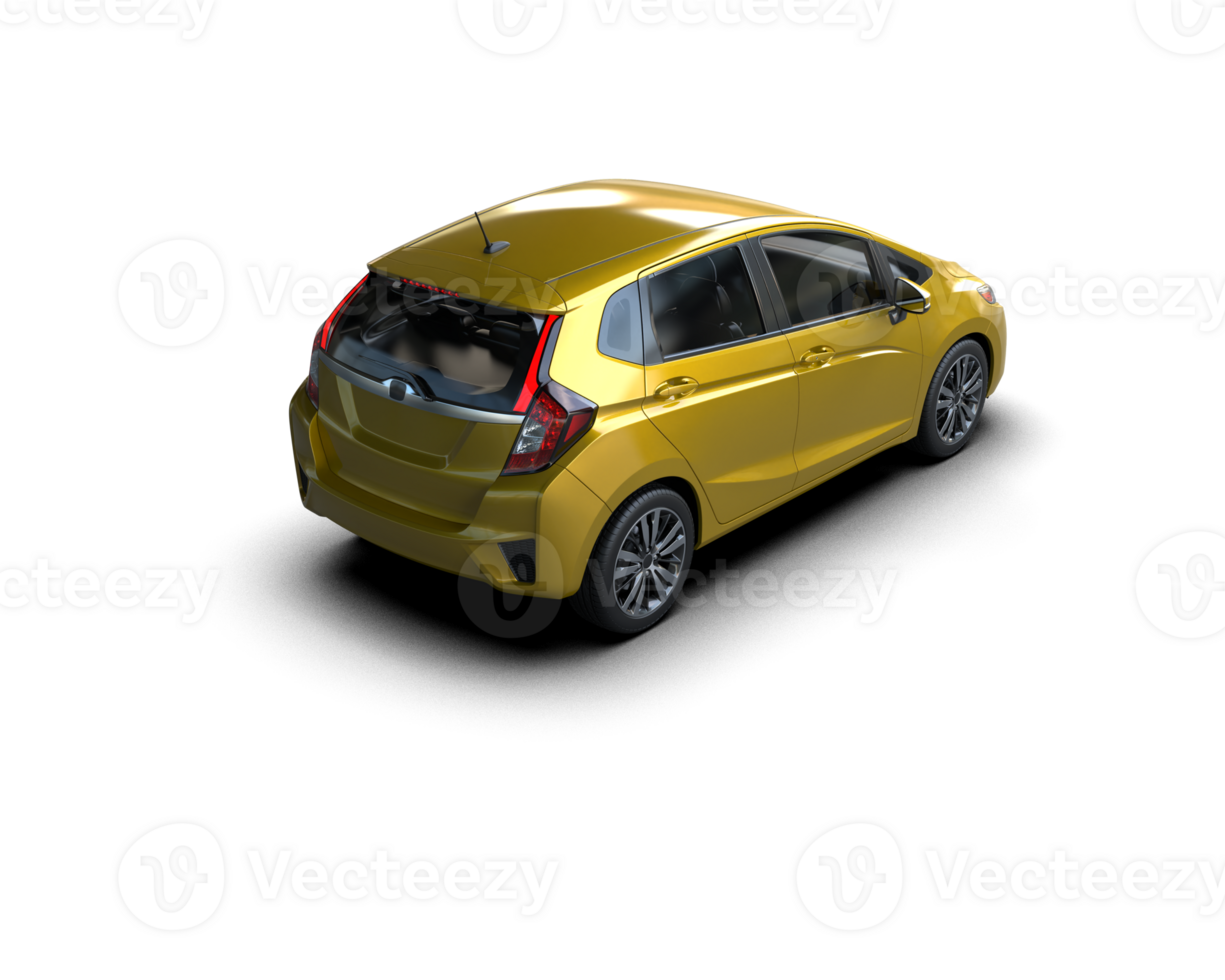 Modern car isolated on background. 3d rendering - illustration png