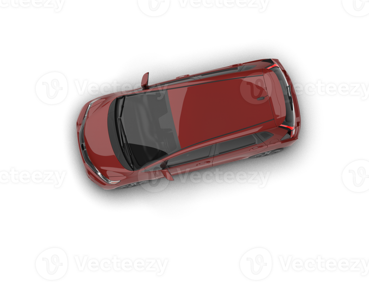 Modern car isolated on background. 3d rendering - illustration png