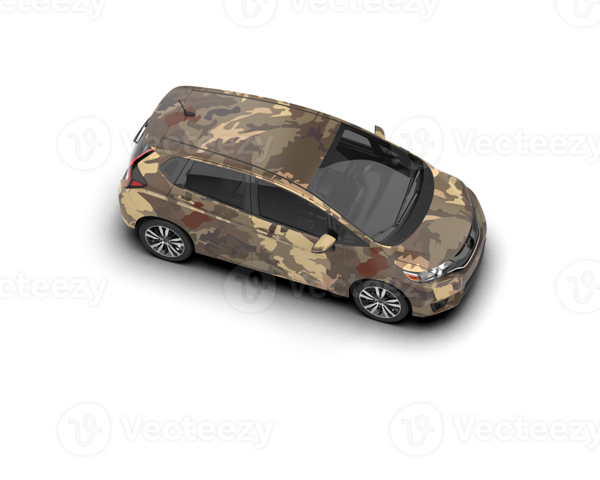 Modern car isolated on background. 3d rendering - illustration png