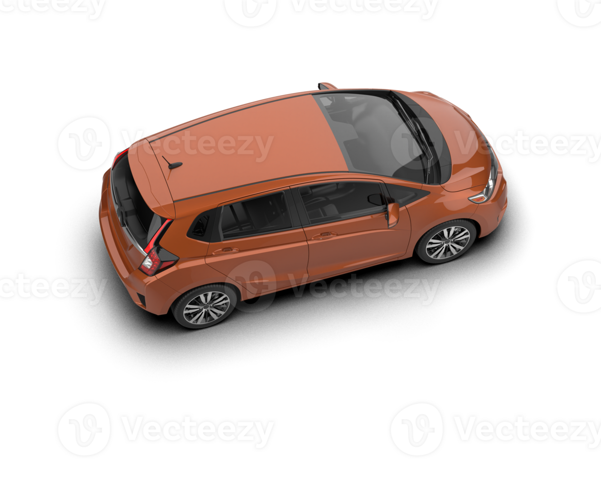 Modern car isolated on background. 3d rendering - illustration png