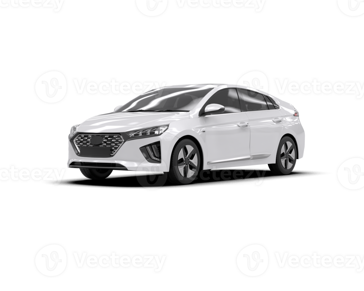 Modern car isolated on background. 3d rendering - illustration png