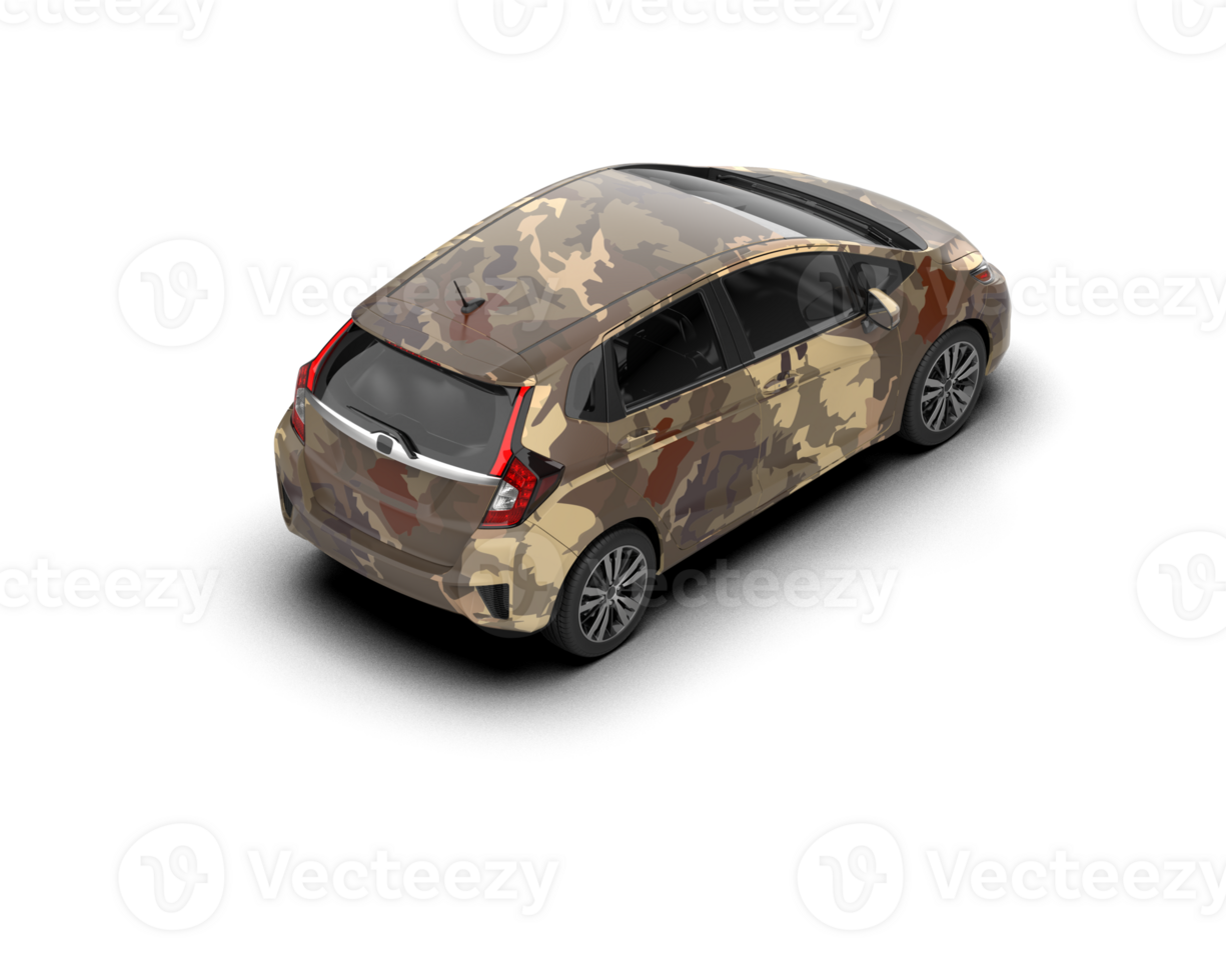 Modern car isolated on background. 3d rendering - illustration png