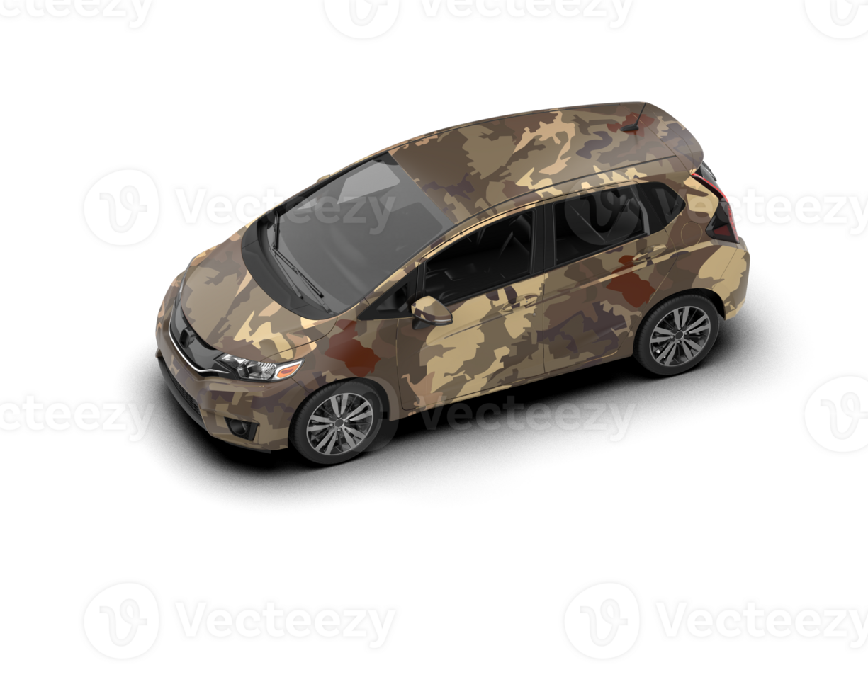 Modern car isolated on background. 3d rendering - illustration png