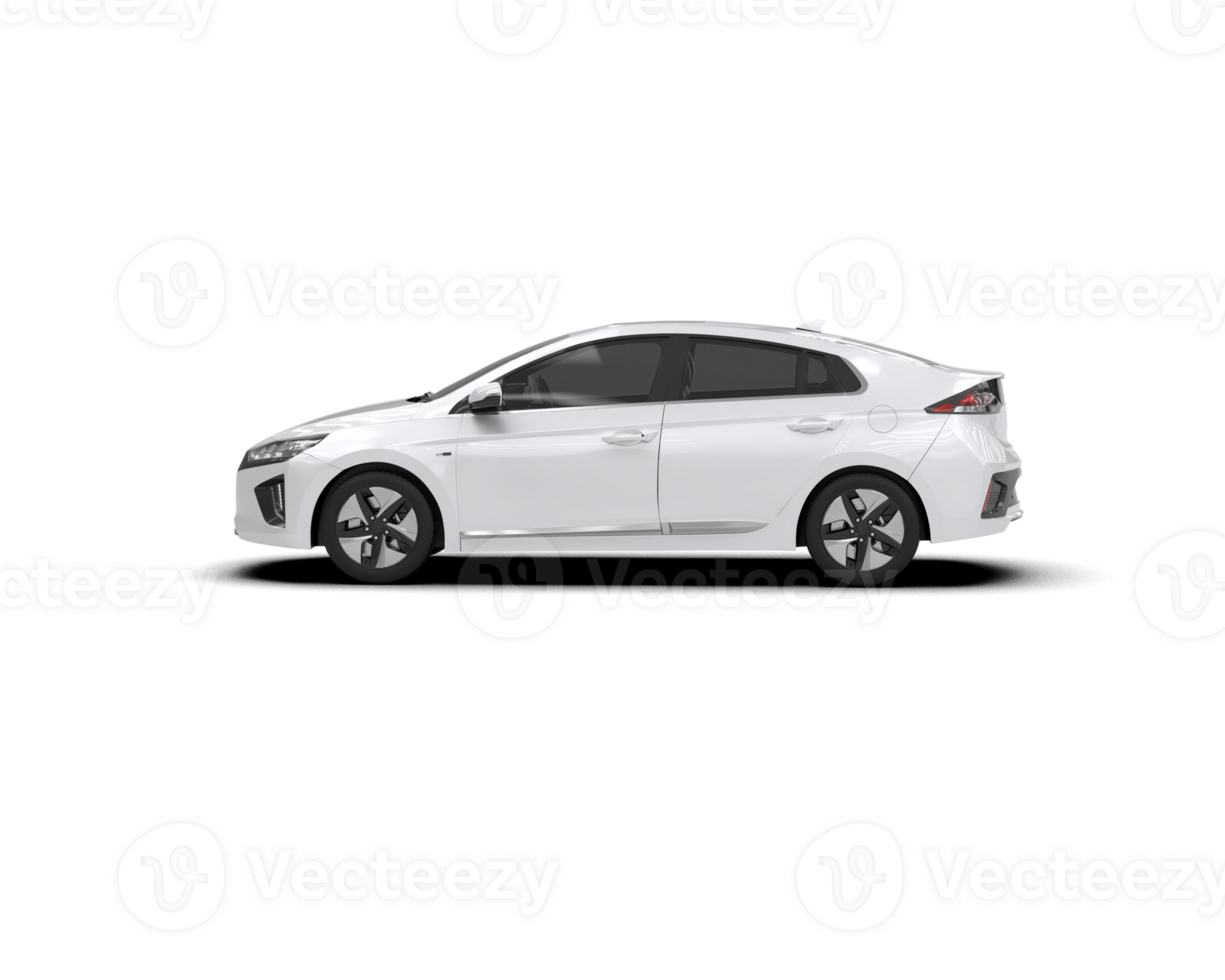 Modern car isolated on background. 3d rendering - illustration png