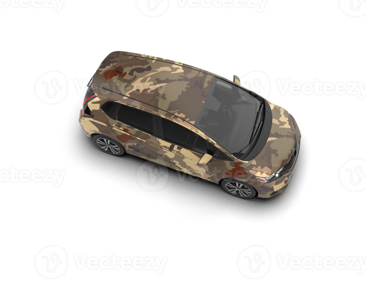 Modern car isolated on background. 3d rendering - illustration png