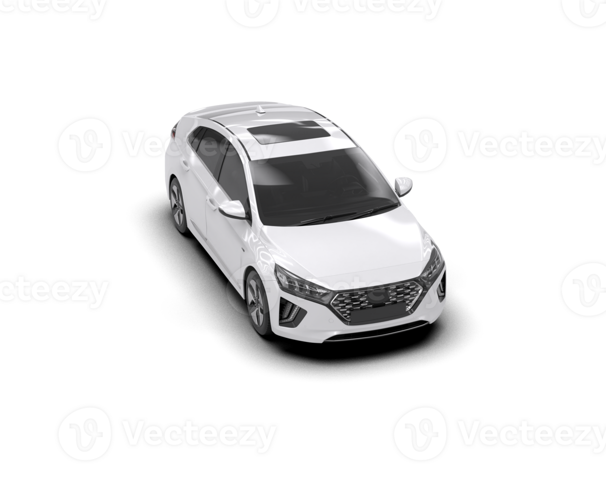 Modern car isolated on background. 3d rendering - illustration png