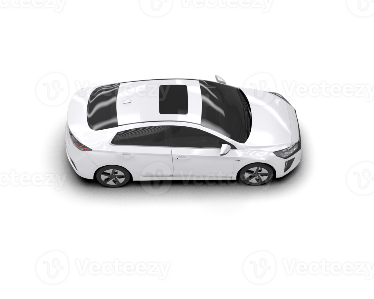 Modern car isolated on background. 3d rendering - illustration png