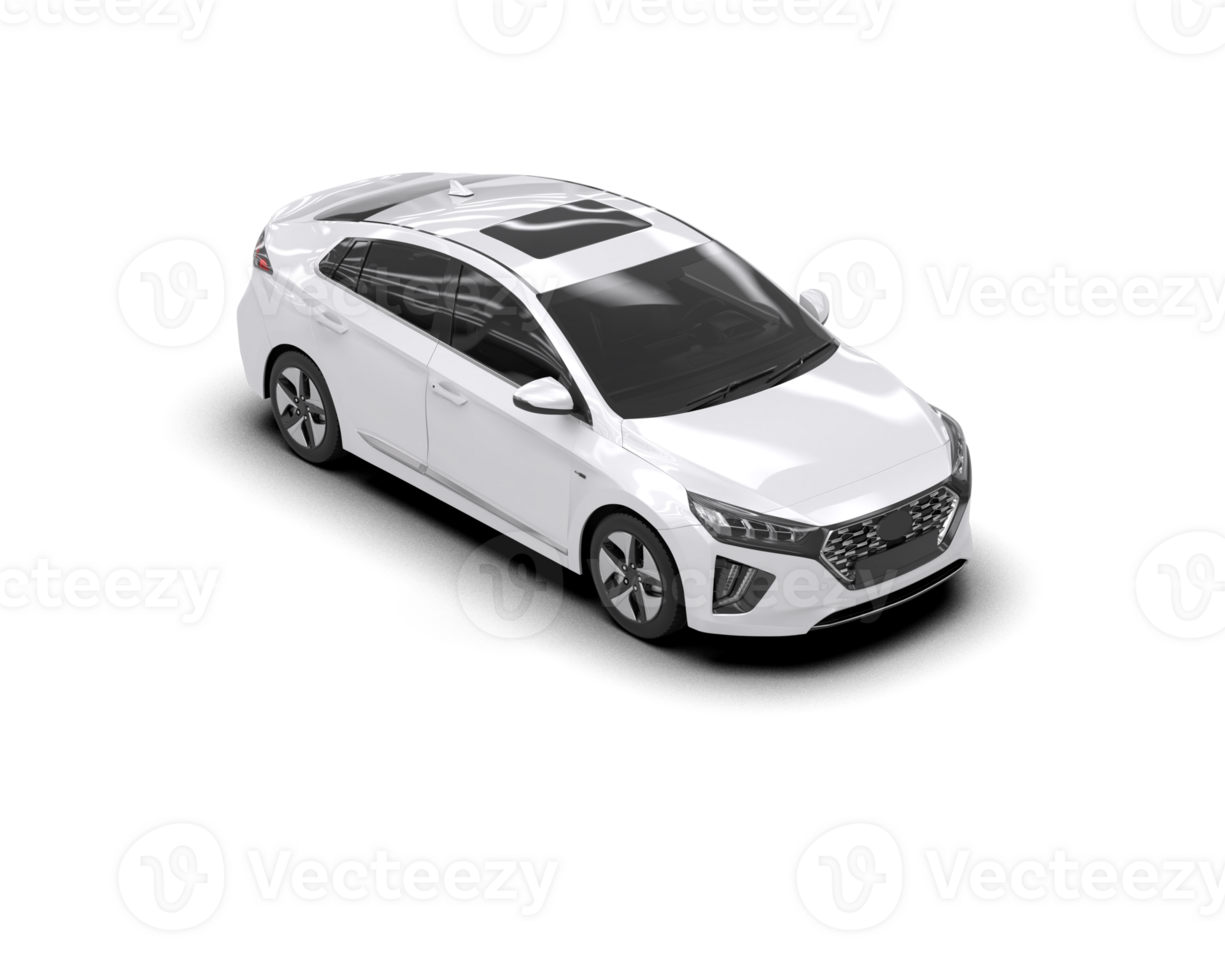 Modern car isolated on background. 3d rendering - illustration png
