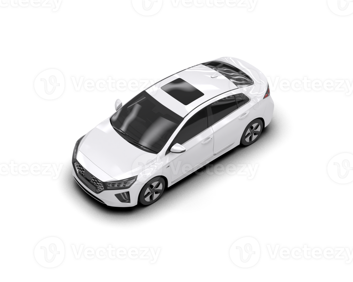 Modern car isolated on background. 3d rendering - illustration png