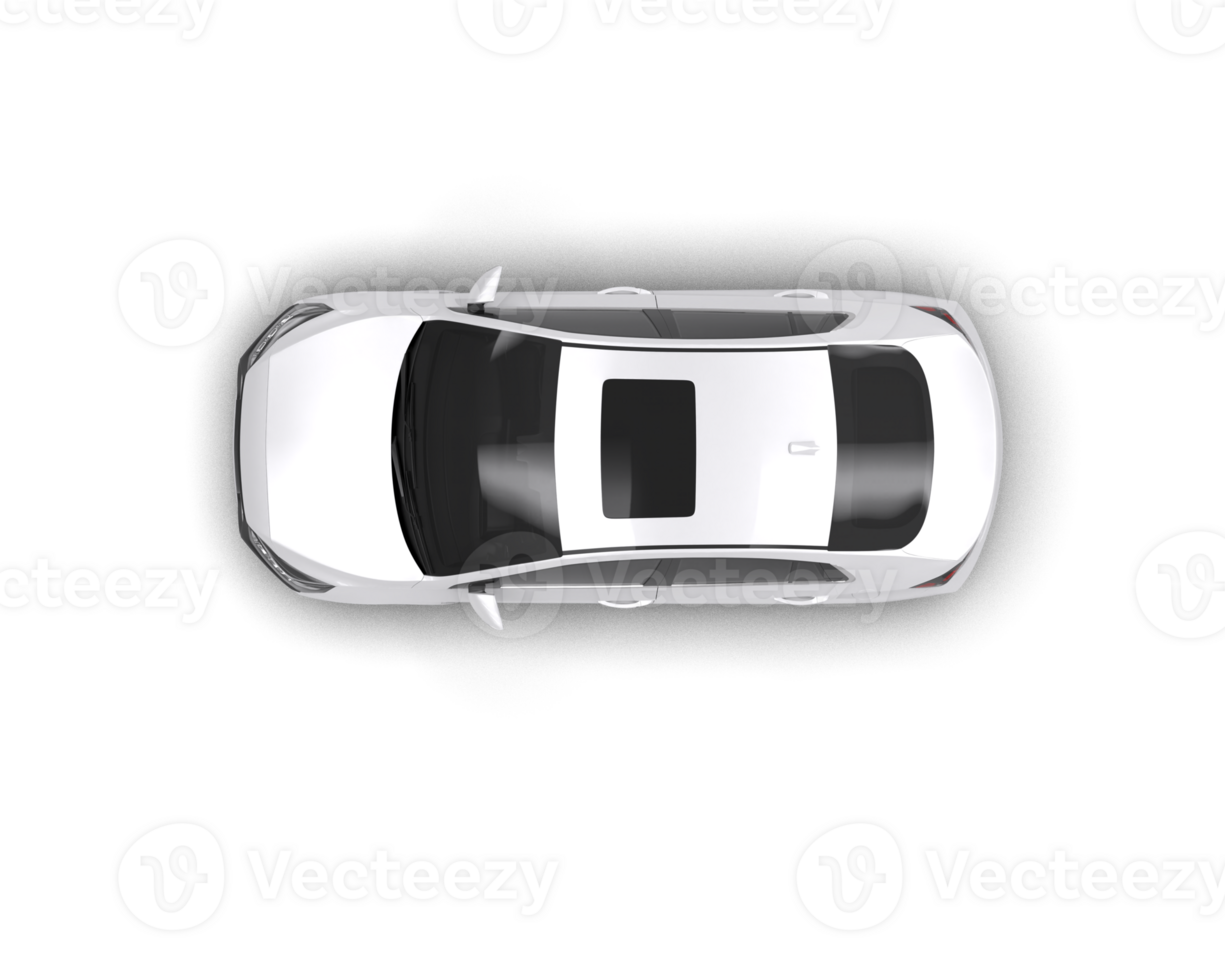 Modern car isolated on background. 3d rendering - illustration png