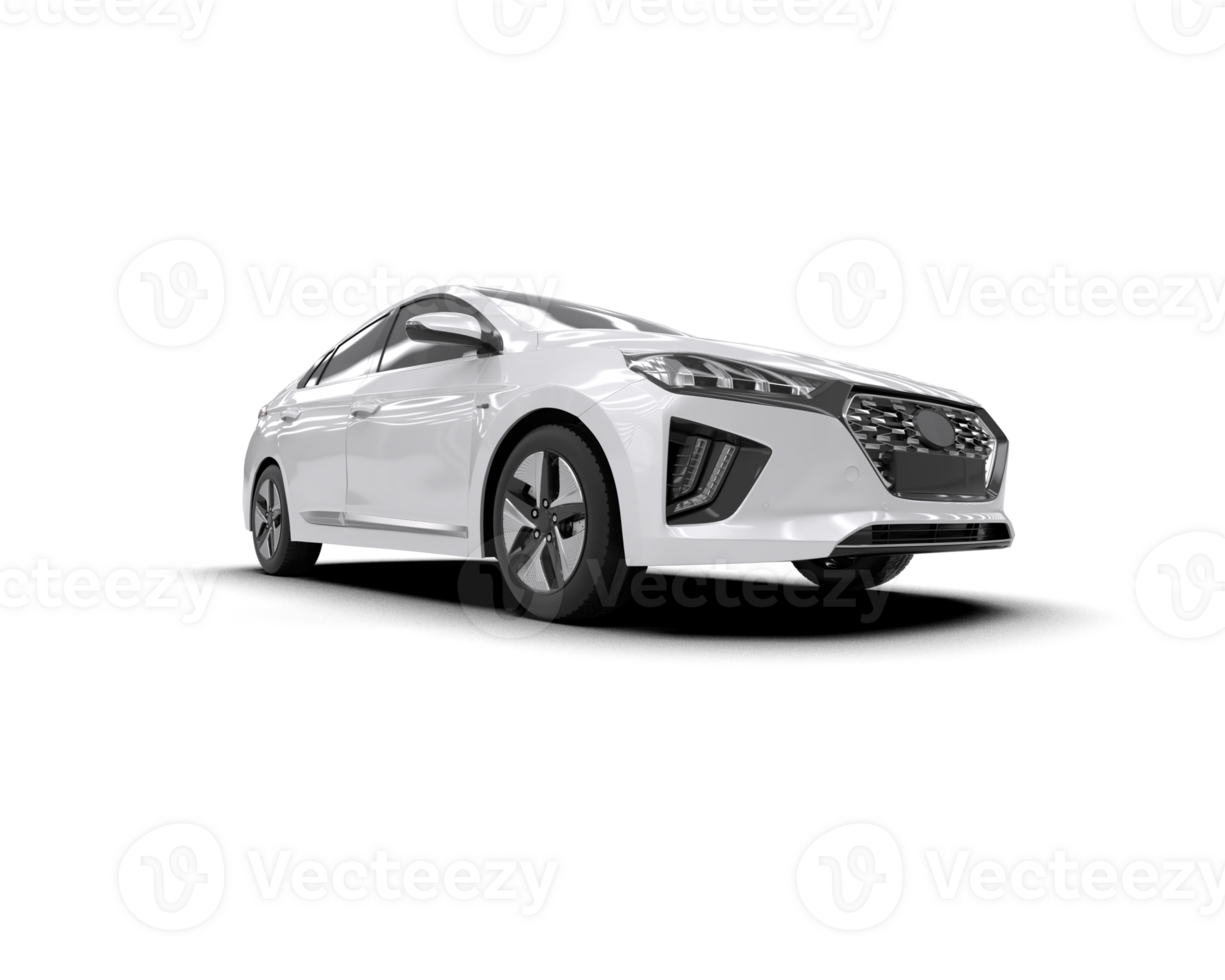 Modern car isolated on background. 3d rendering - illustration png