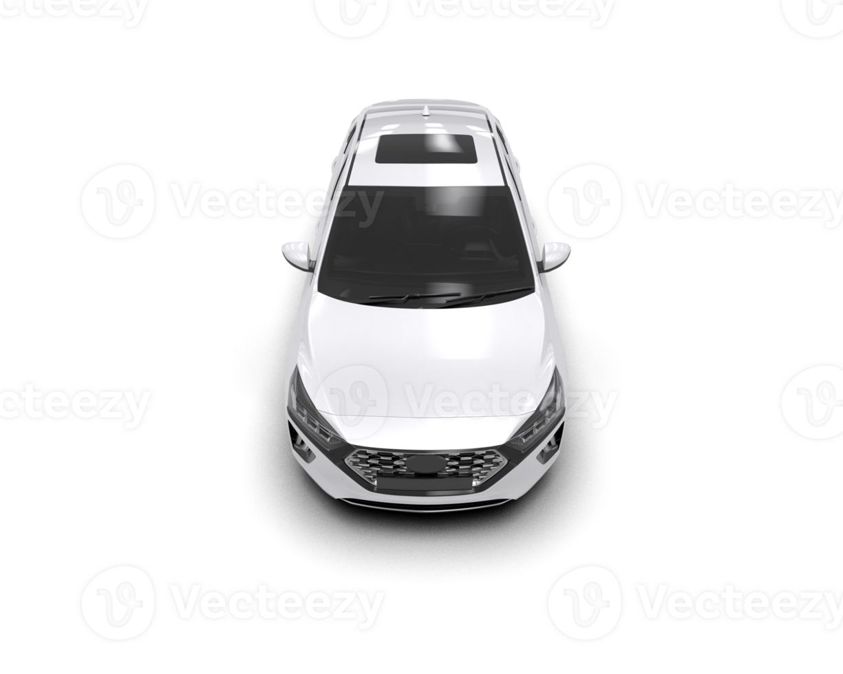 Modern car isolated on background. 3d rendering - illustration png