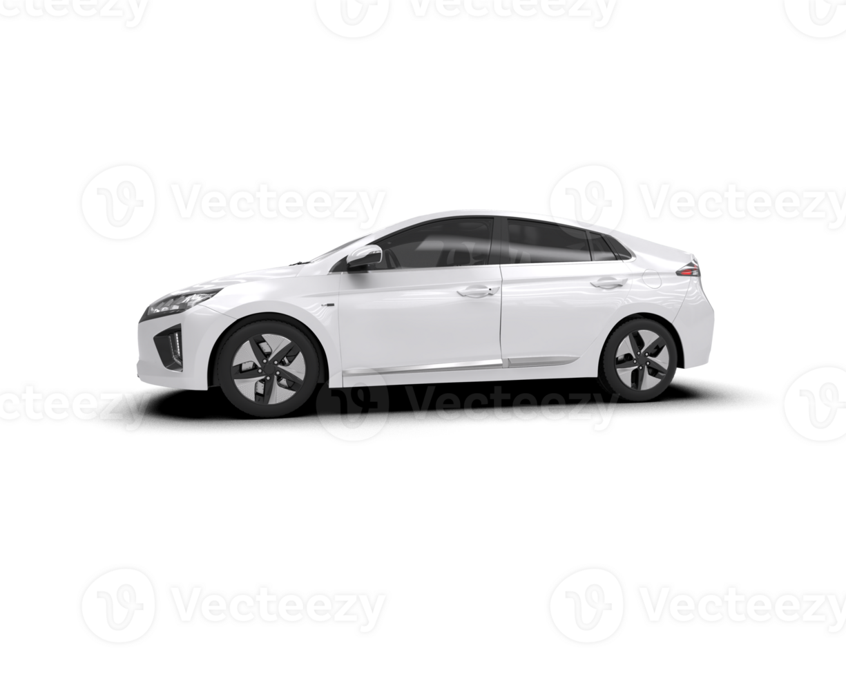 Modern car isolated on background. 3d rendering - illustration png