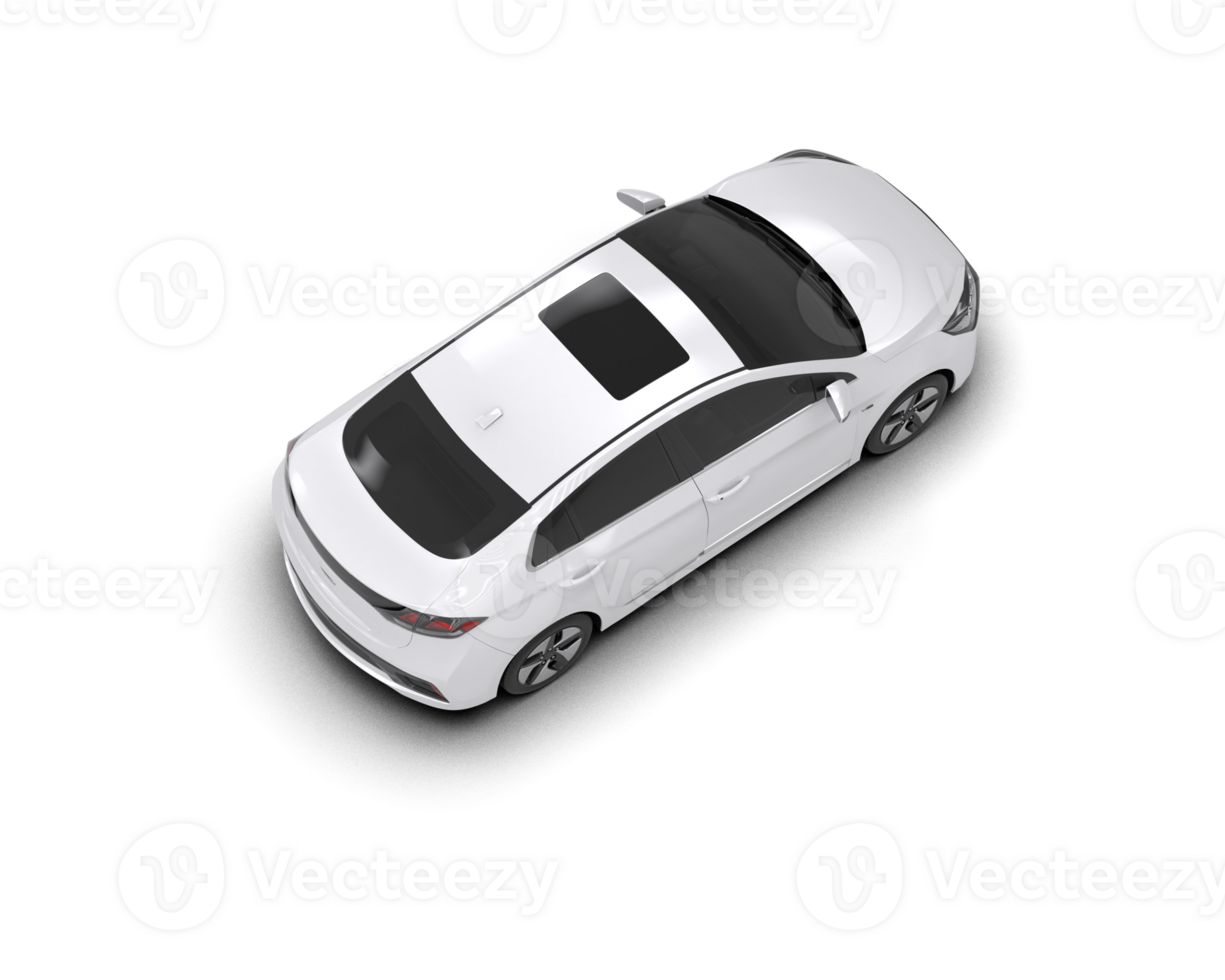 Modern car isolated on background. 3d rendering - illustration png
