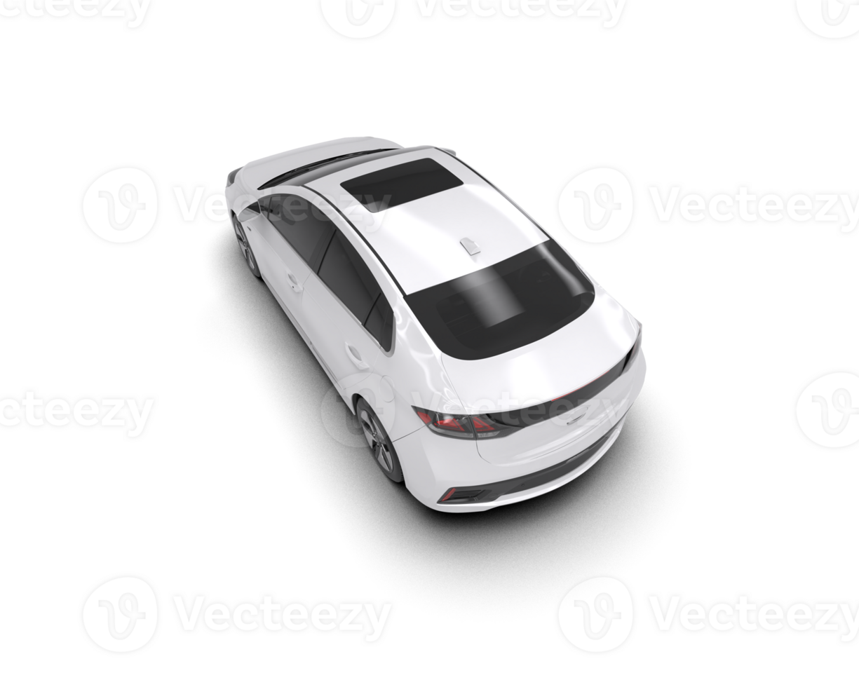 Modern car isolated on background. 3d rendering - illustration png