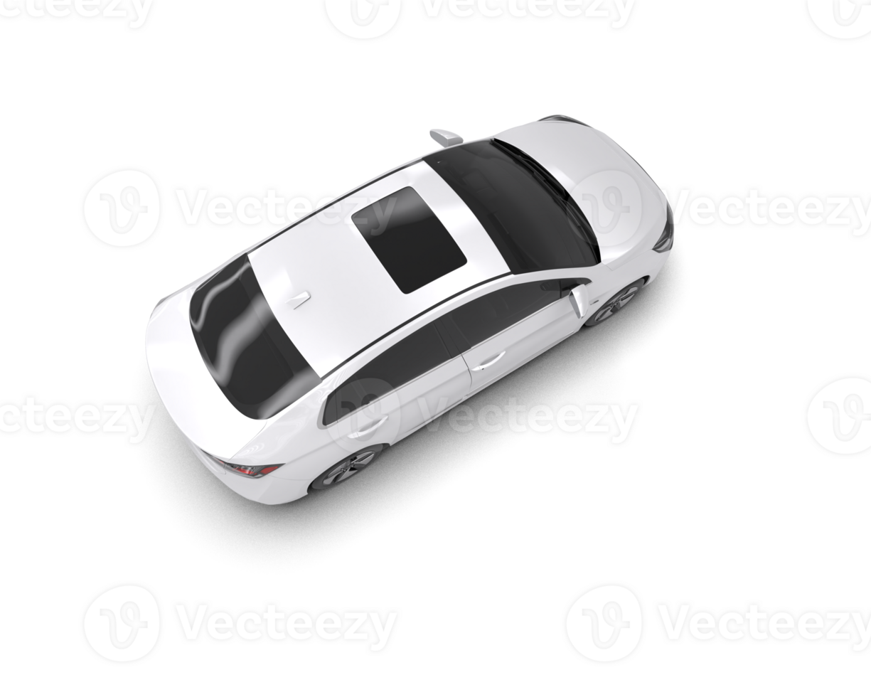Modern car isolated on background. 3d rendering - illustration png