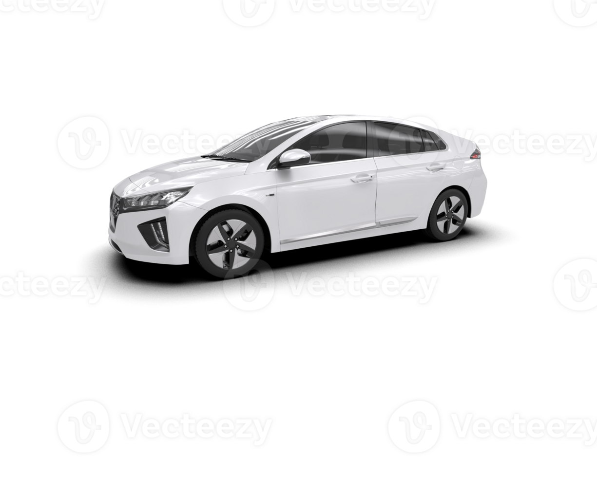 Modern car isolated on background. 3d rendering - illustration png
