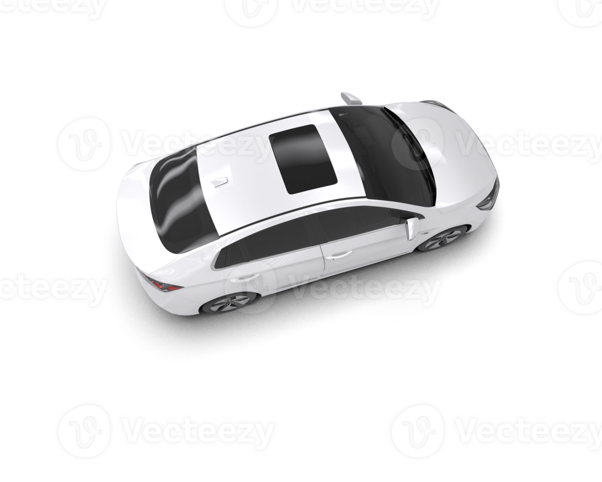 Modern car isolated on background. 3d rendering - illustration png