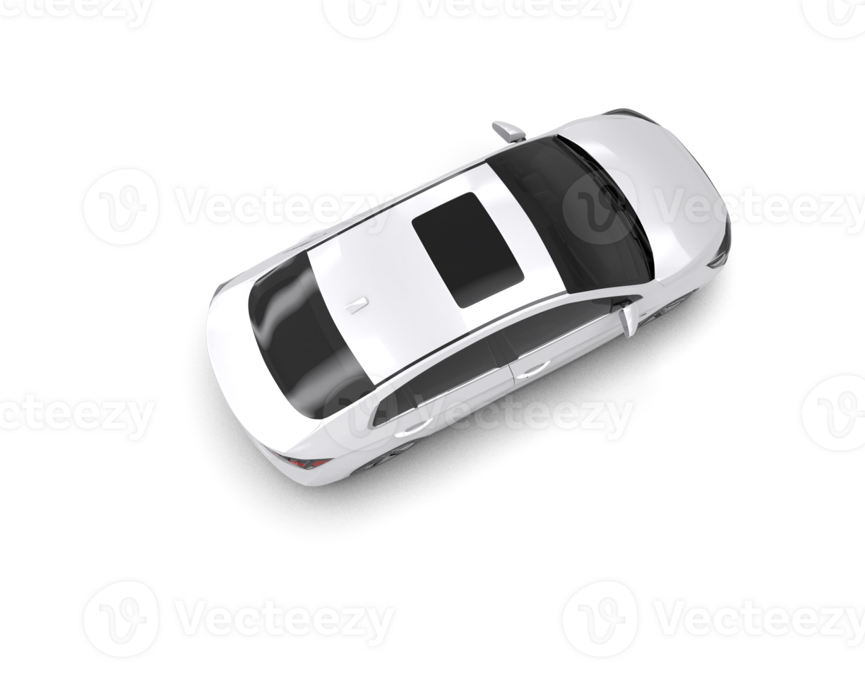 Modern car isolated on background. 3d rendering - illustration png