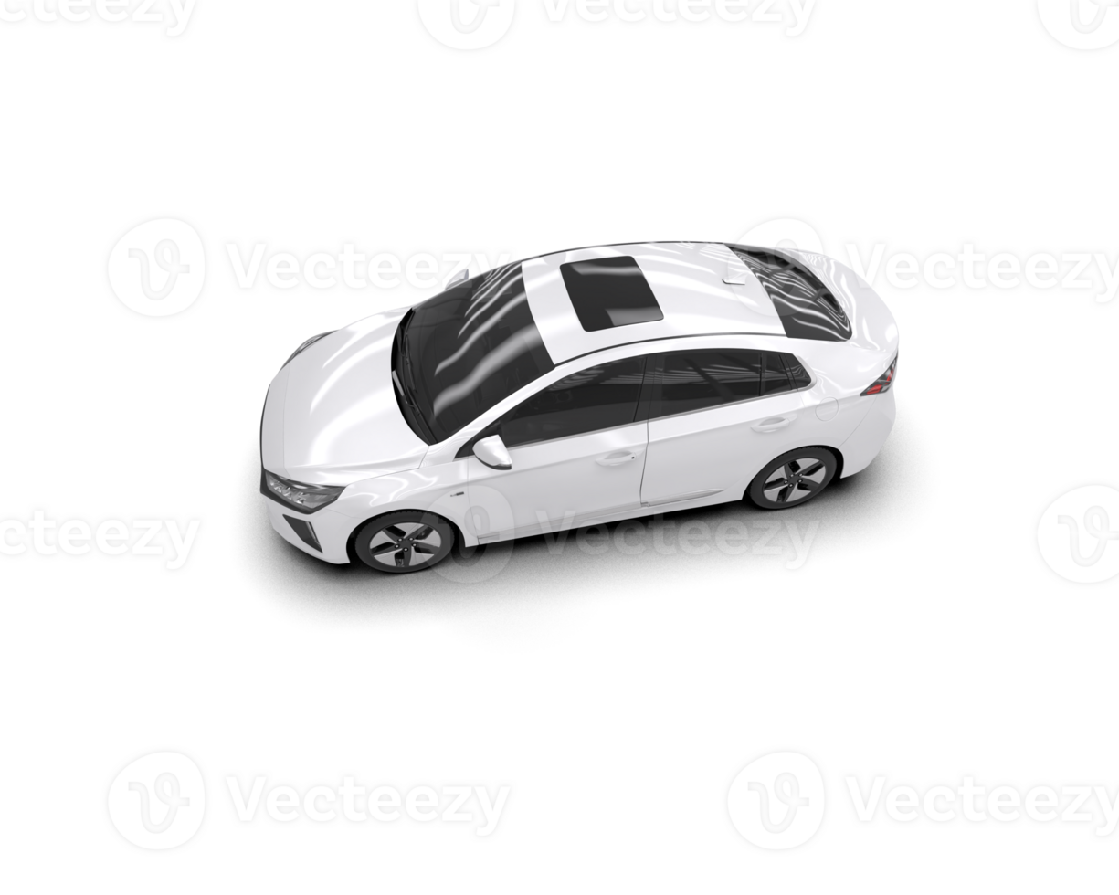 Modern car isolated on background. 3d rendering - illustration png