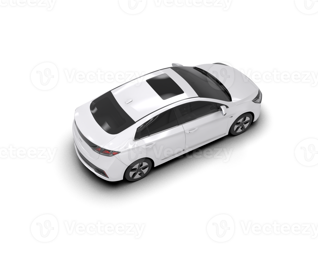 Modern car isolated on background. 3d rendering - illustration png