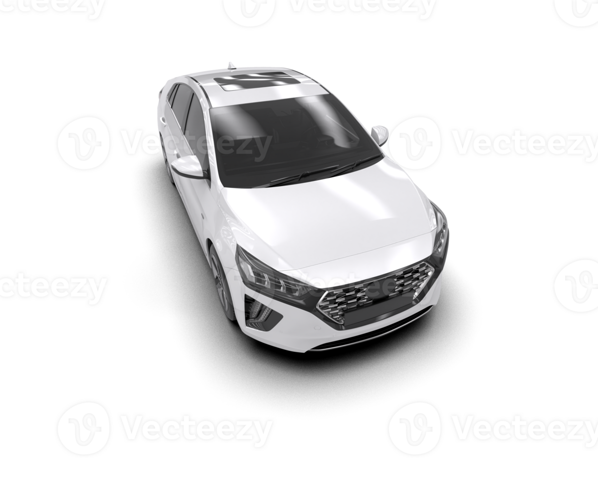 Modern car isolated on background. 3d rendering - illustration png