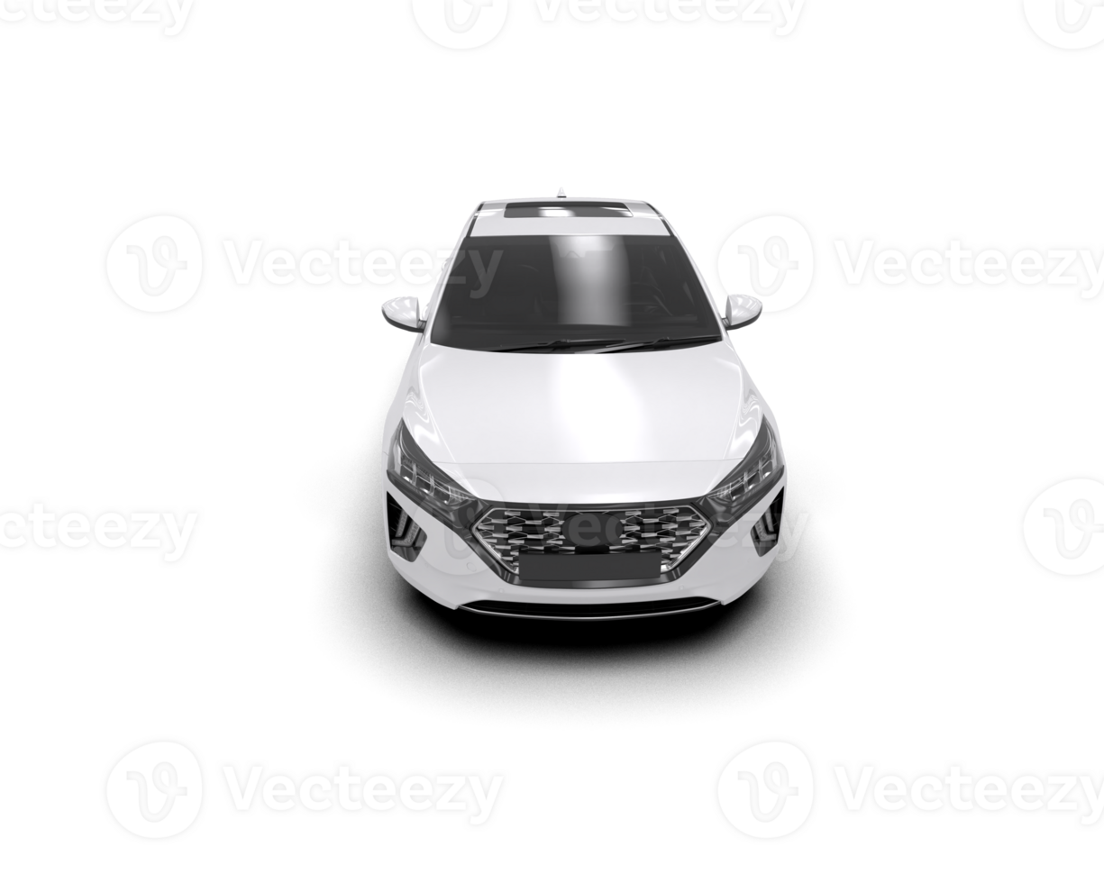Modern car isolated on background. 3d rendering - illustration png