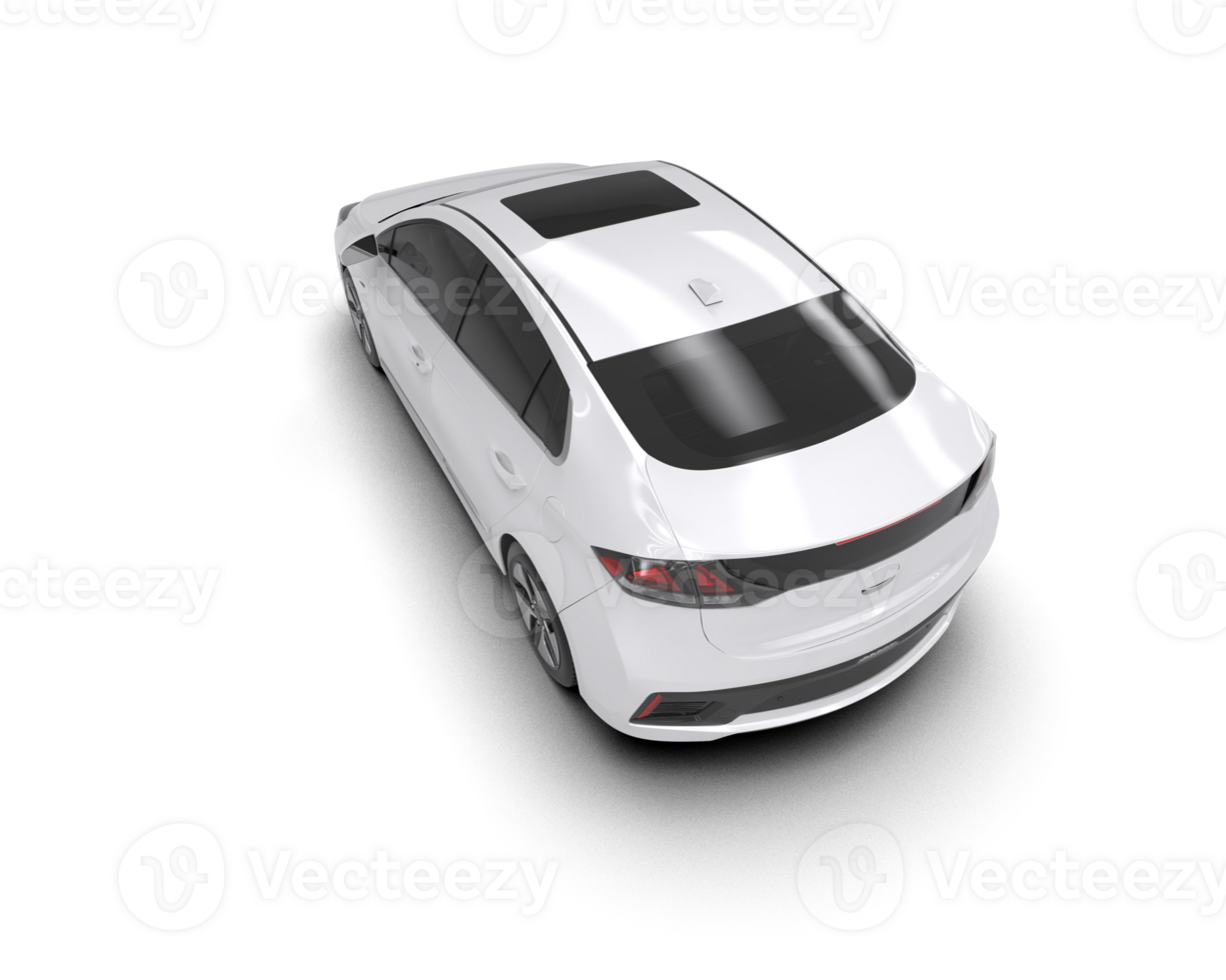 Modern car isolated on background. 3d rendering - illustration png